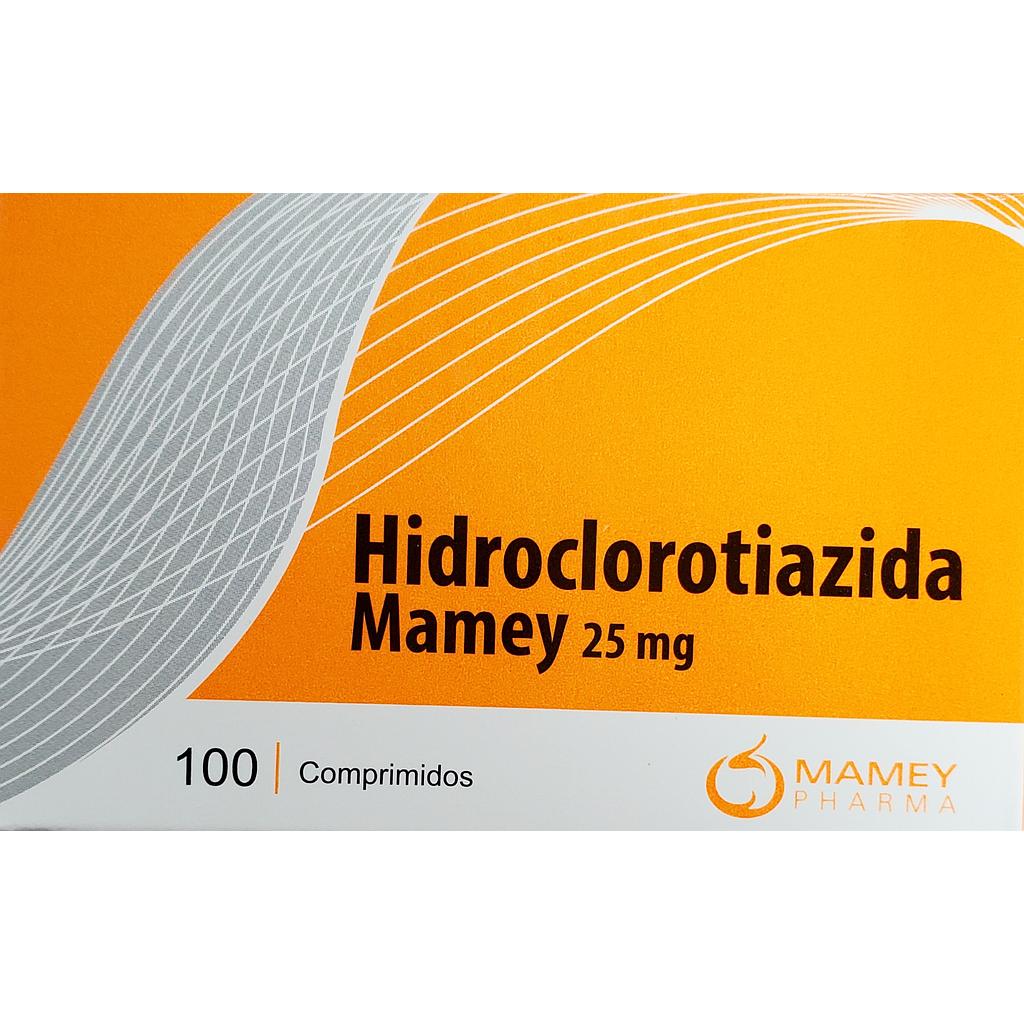 Hidroclorotiazida Mamey 25mg x 100 Comps