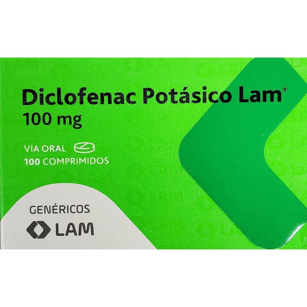 Diclofenac Lam Potasico 100mg x 100 Comps