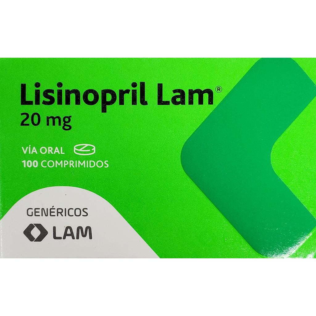 Lisinopril Lam 20mg x 100 Comps