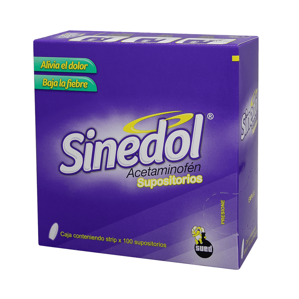 Sinedol 300mg x 100 Supositorios