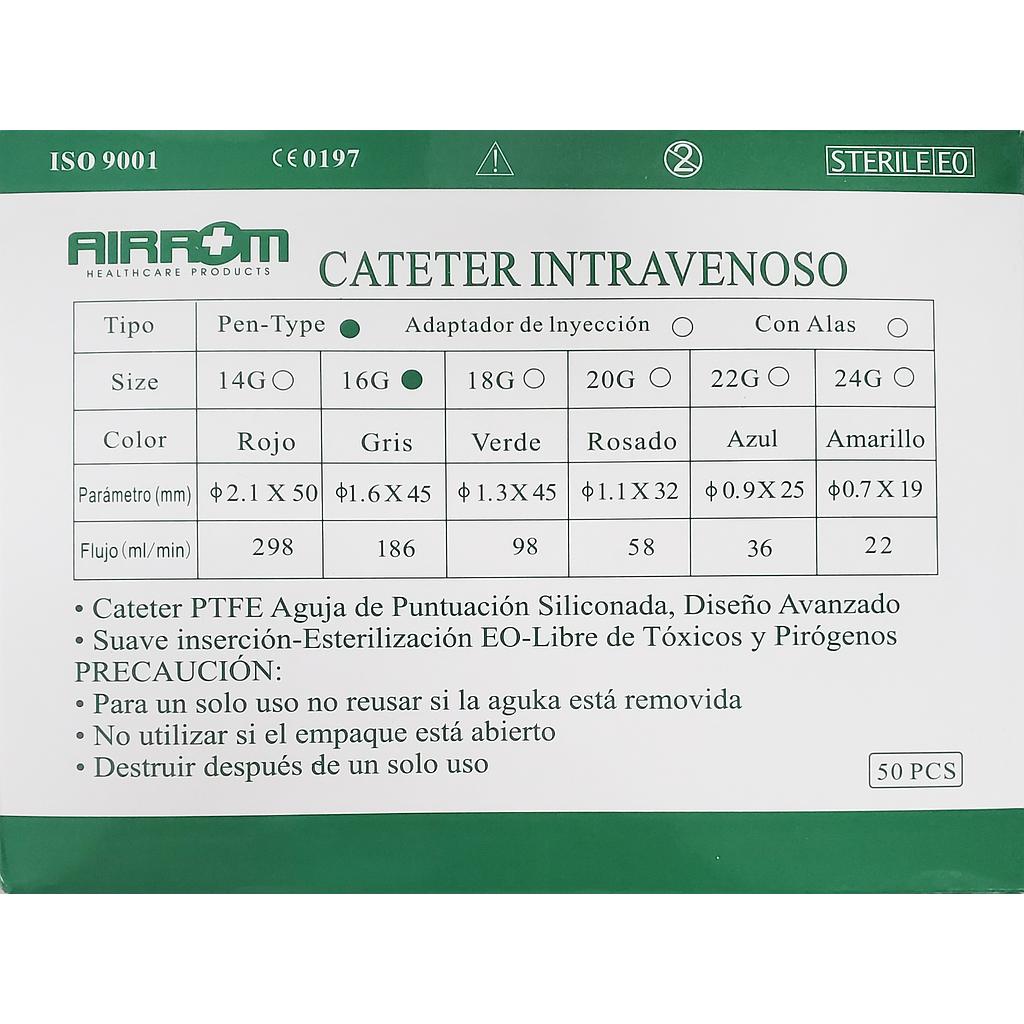 Cateter Airrom 16g x 1 Unds