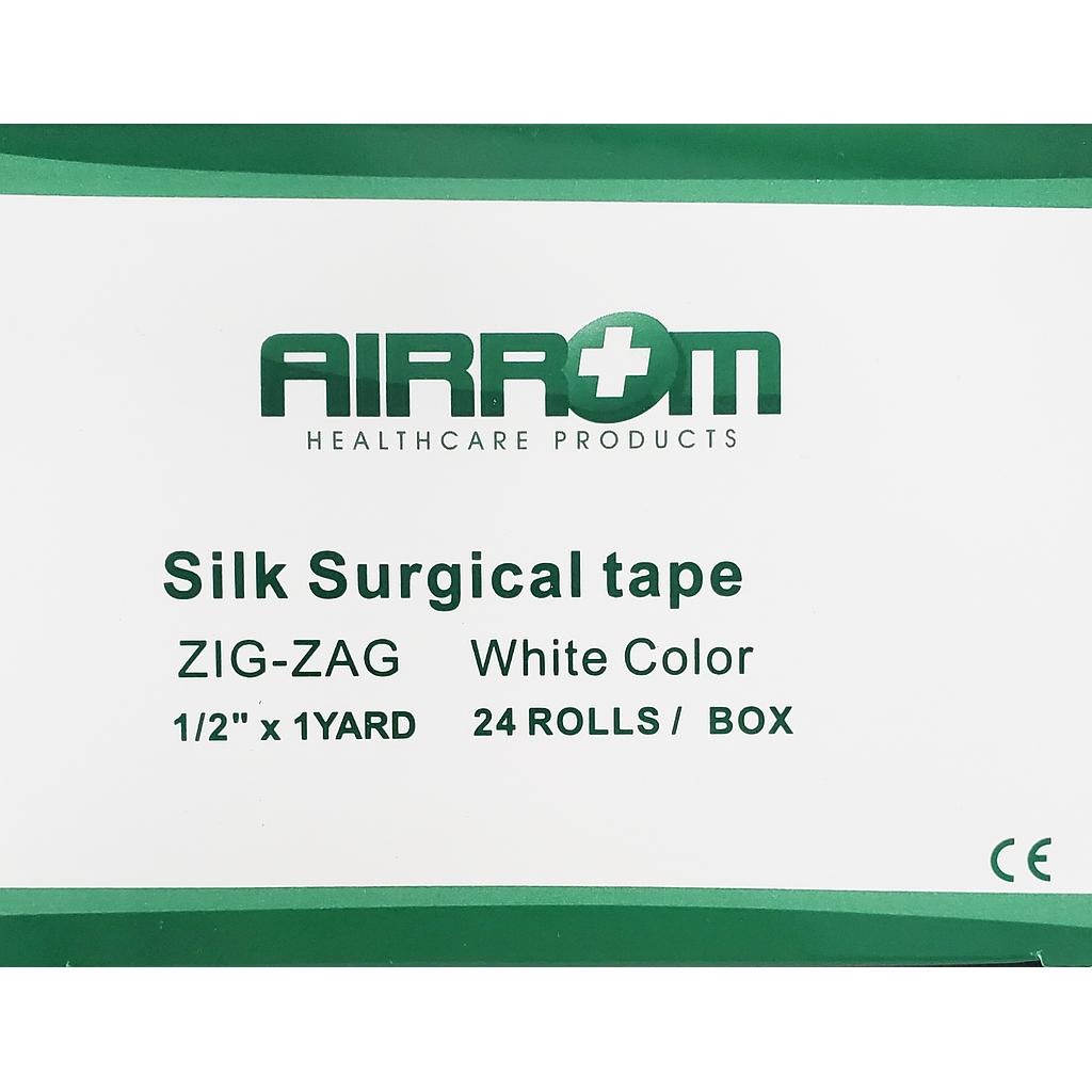 Cinta Adhesiva Airrom (Rollo Esparadrapo) 1/2x 1 Yarda x 24 Unds