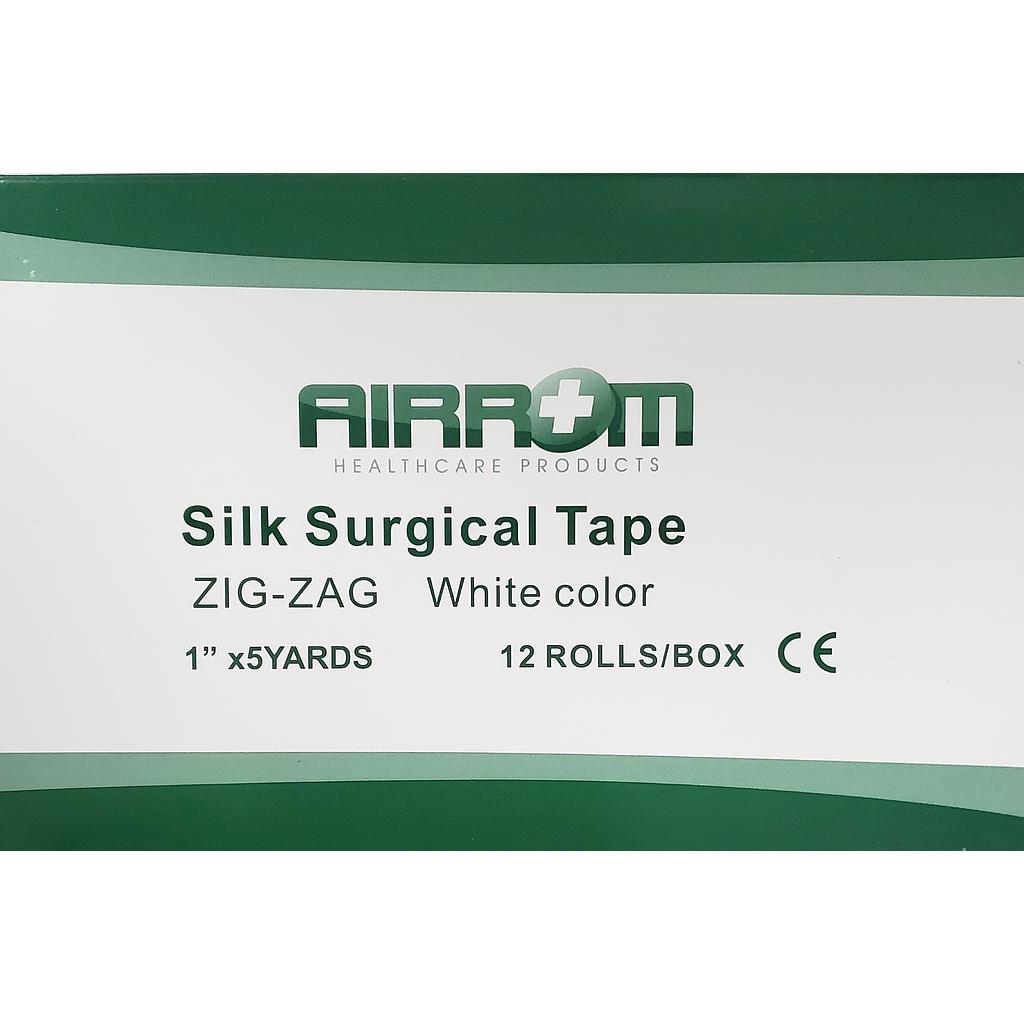 Cinta Adhesiva Airrom (Rollo Esparadrapo) 1 x 5 Yarda x 12 Unds