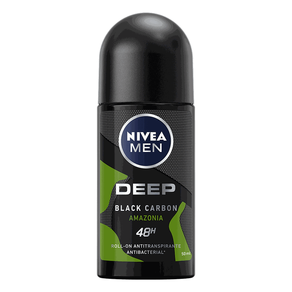 Nivea Deo Roll On Deep Black Carbon Amazonia x 50ml