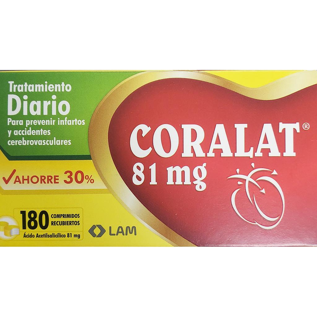 Coralat 81mg x 180 Comps