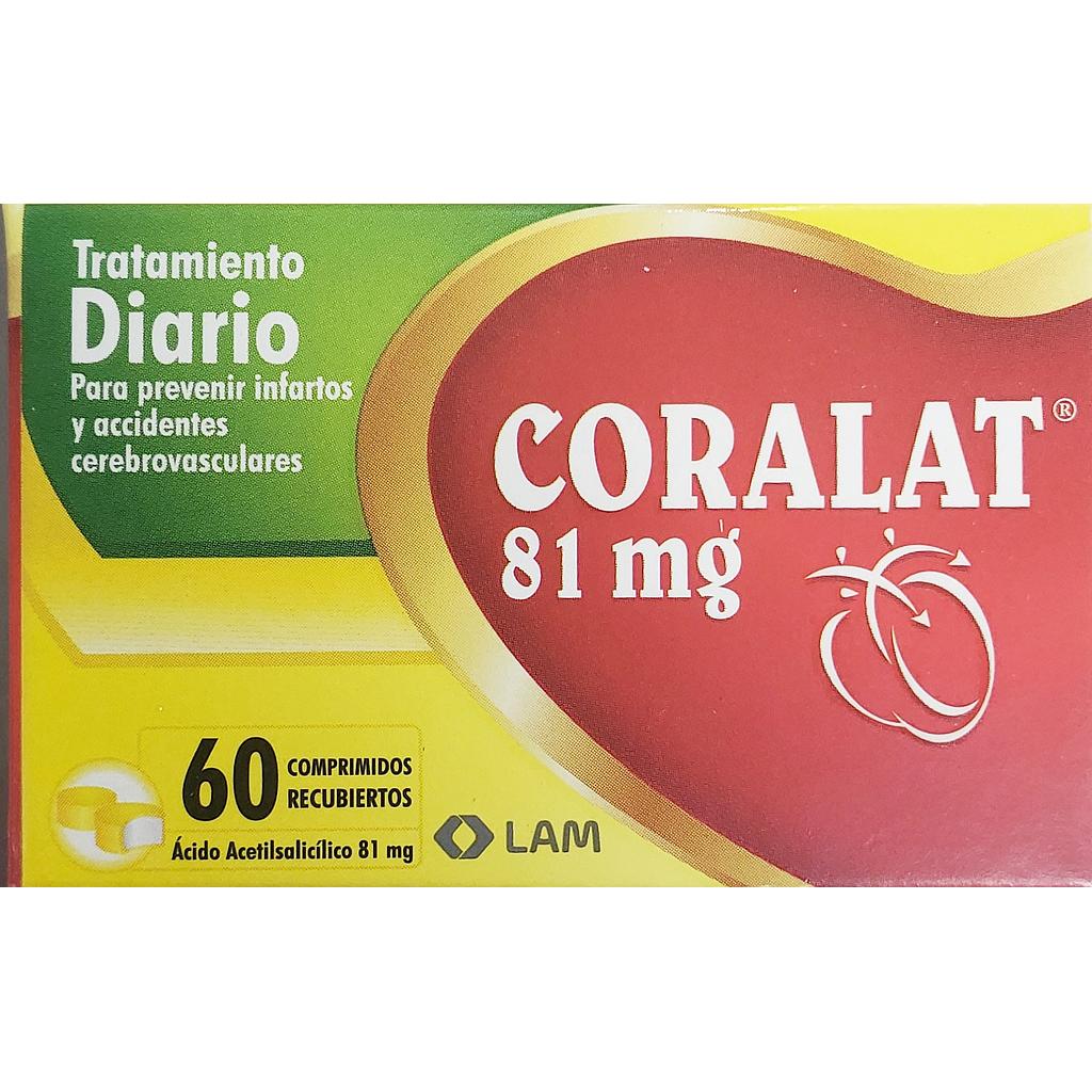 Coralat 81mg x 60 Comps