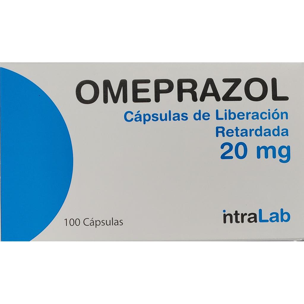 Omeprazol Intralab 20mg x 100 Caps