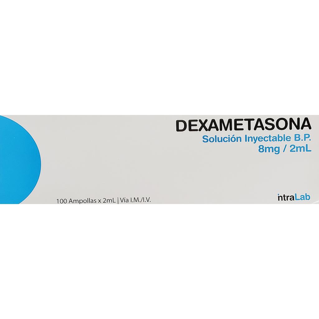 Dexametasona Intralab 8mg/2ml x 100 Amp