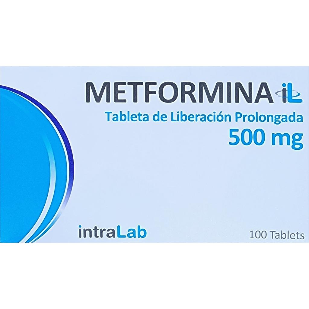 Metformina Intralab 500mg x 100 Caps