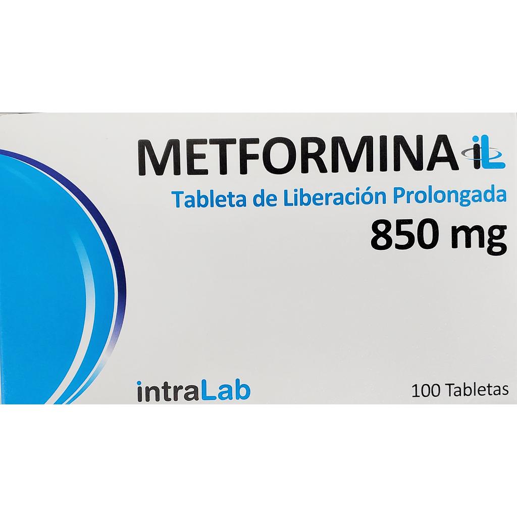 Metformina Intralab 850mg x 100 Caps