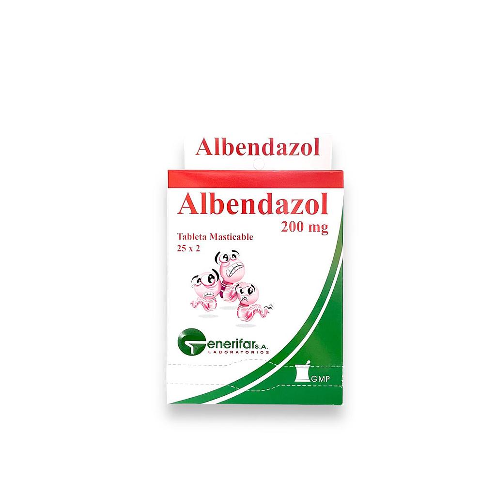 Albendazol Generifar 200mg x 50 Tabs