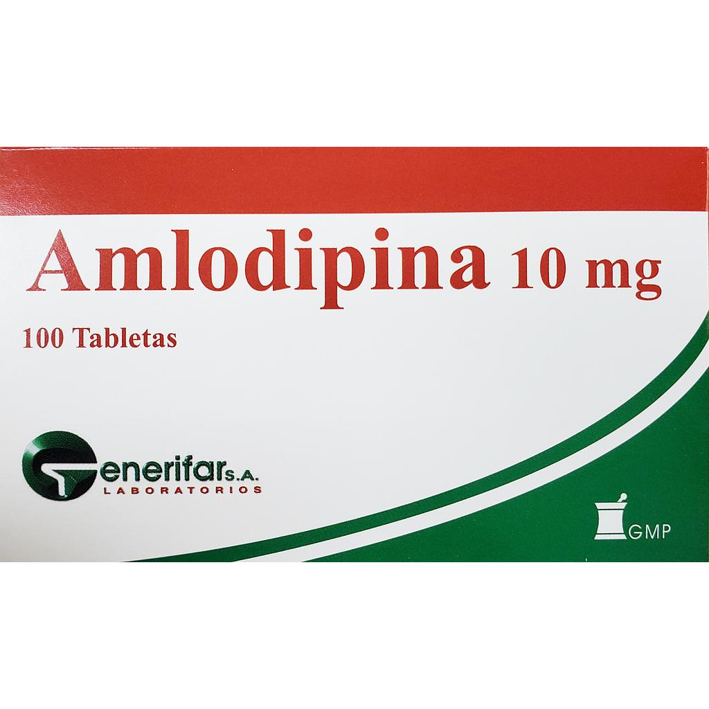 Amlodipina Generifar 10mg x 100 Tabs