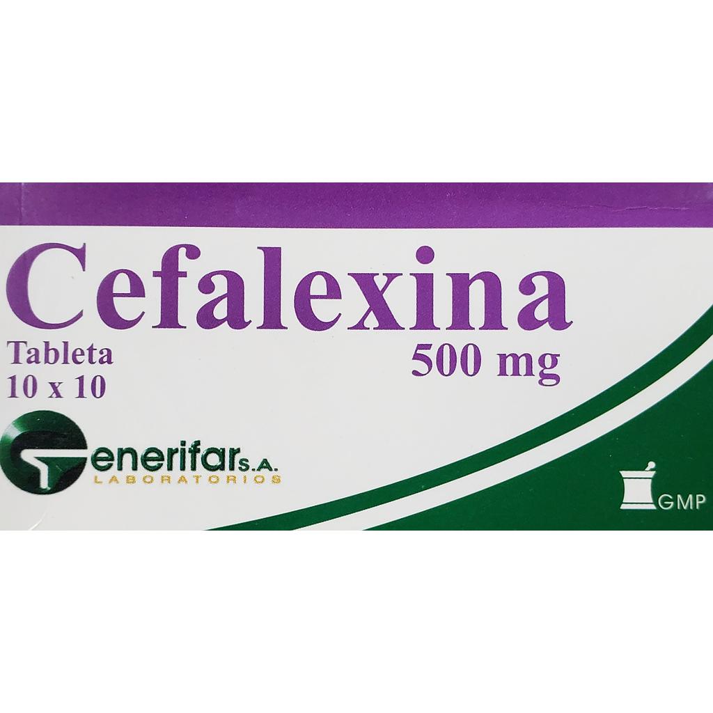 Cefalexina Generifar 500mg x 100 Caps