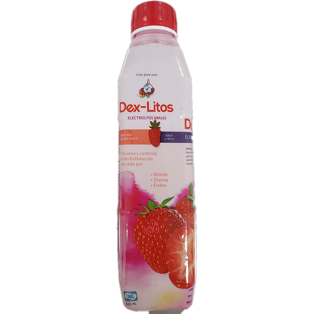Dex-litos Suero Oral Fresa x 500ml