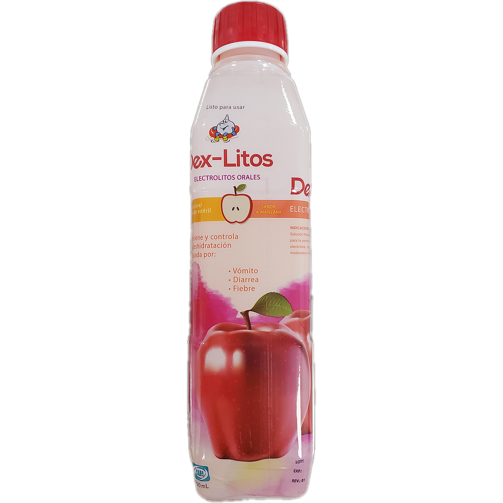 Dex-litos Suero Oral Manzana x 500ml