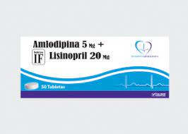 Amlodipina 5mg + Lisinopril 20mg IF x 50 Caps