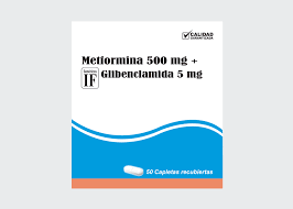 Metformina 500mg + Glibenclamida 5mg IF x 50 Caps