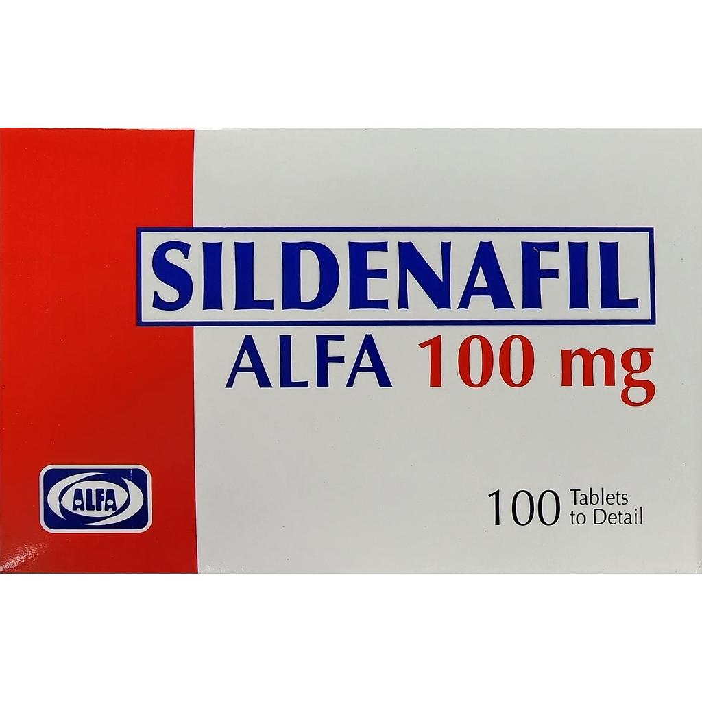 Sildenafil Alfa 100mg x 100 Tabs