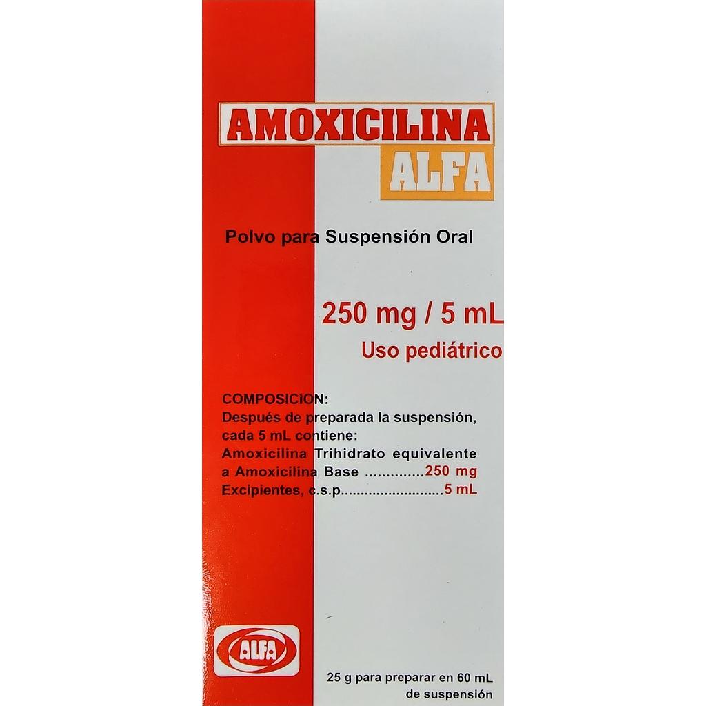Amoxicilina Alfa 250mg Susp x 60ml