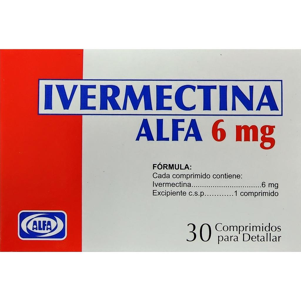 Ivermectina Alfa 6mg x 30 Comps