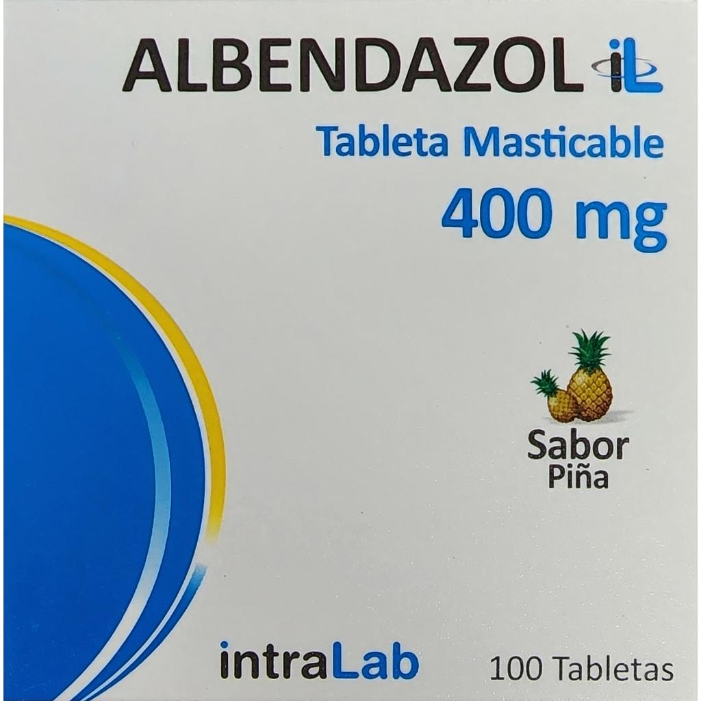 Albendazol Intralab 400mg x 100 Tabs