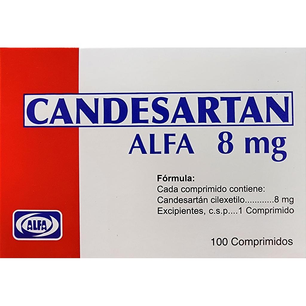 Candesartan Alfa 8mg x 100 Tabs