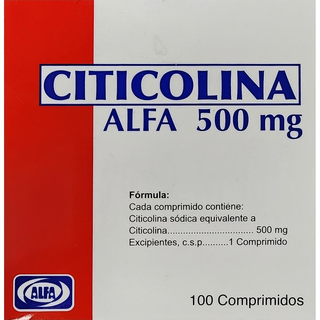 Citicolina Alfa 500mg x 100 Caps