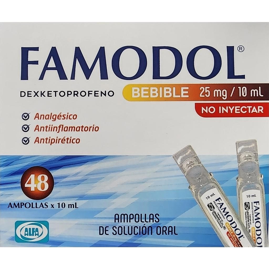 Famodol 25mg/10ml x 48 Amp