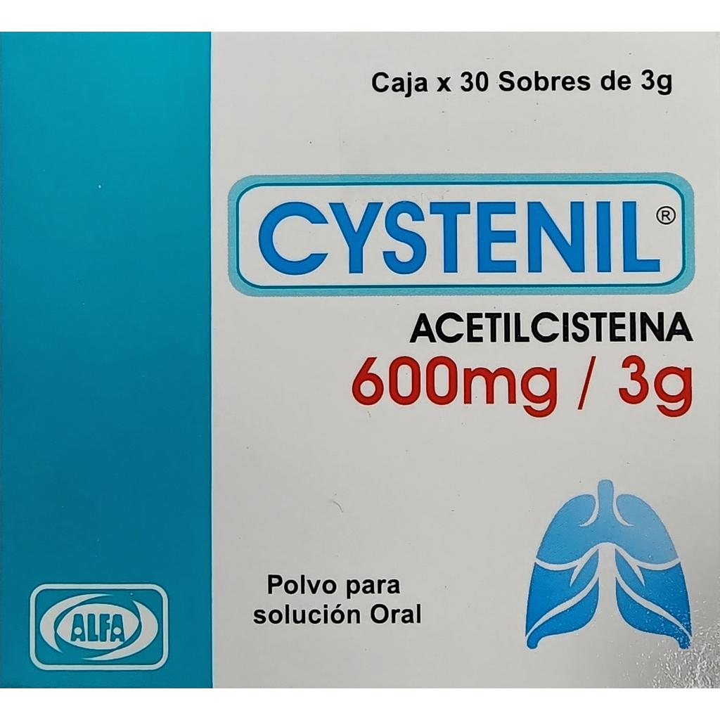 Cystenil 600mg/3gr polvo x 30 Sobres