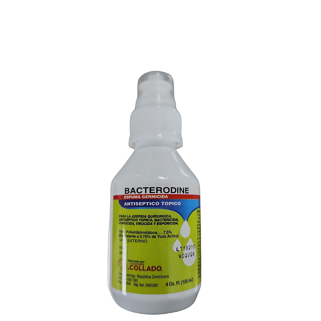 Bacterodine Espuma x 120ml