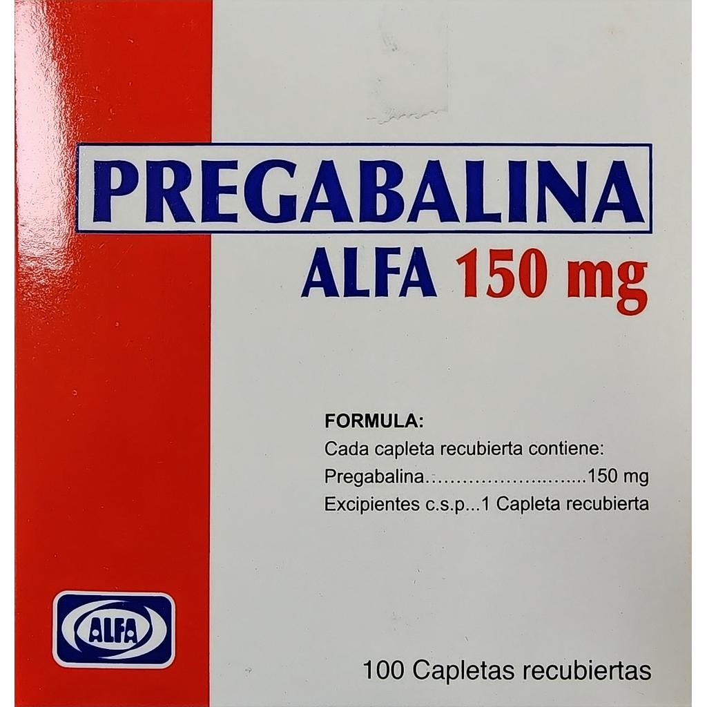 Pregabalina Alfa 150mg x 100 Caps