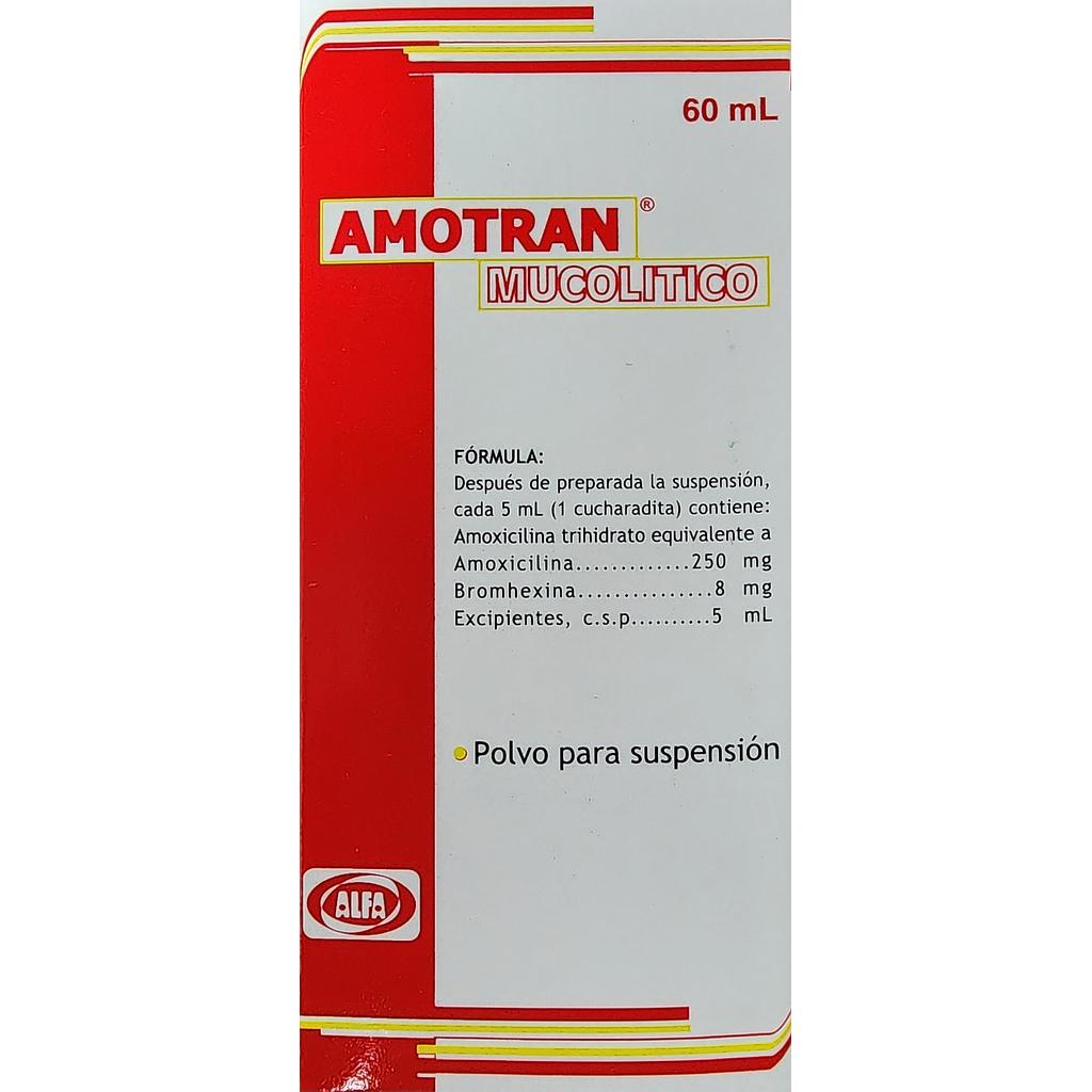 Amotran  Mucol. Polvo Susp. 250mg x 60ml