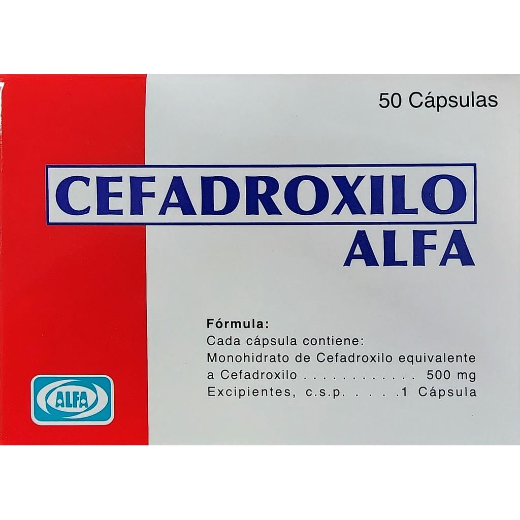 Cefadroxilo Alfa 500mg x 50 Caps