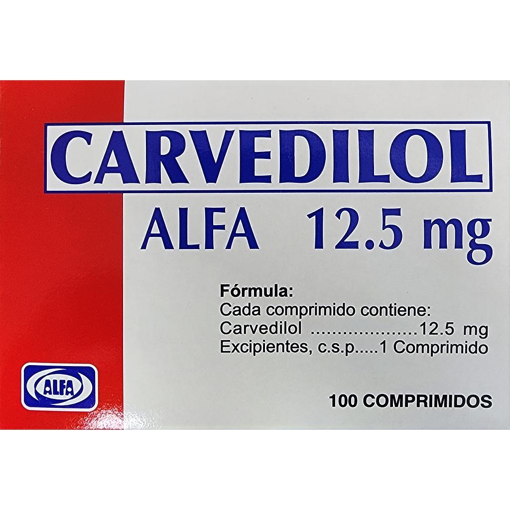 Carvedilol Alfa 12.5mg x 100 Tabs