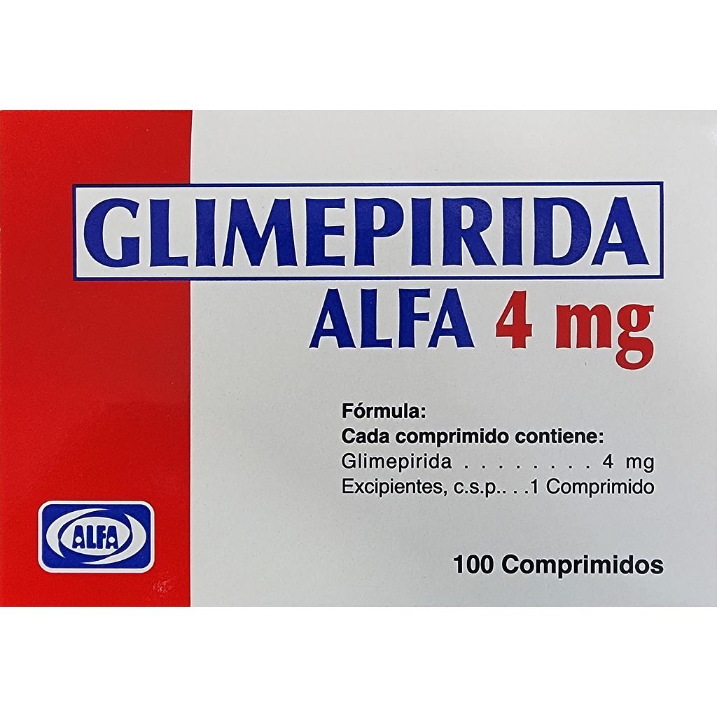 Glimepirida Alfa 4mg x 100 Tabs
