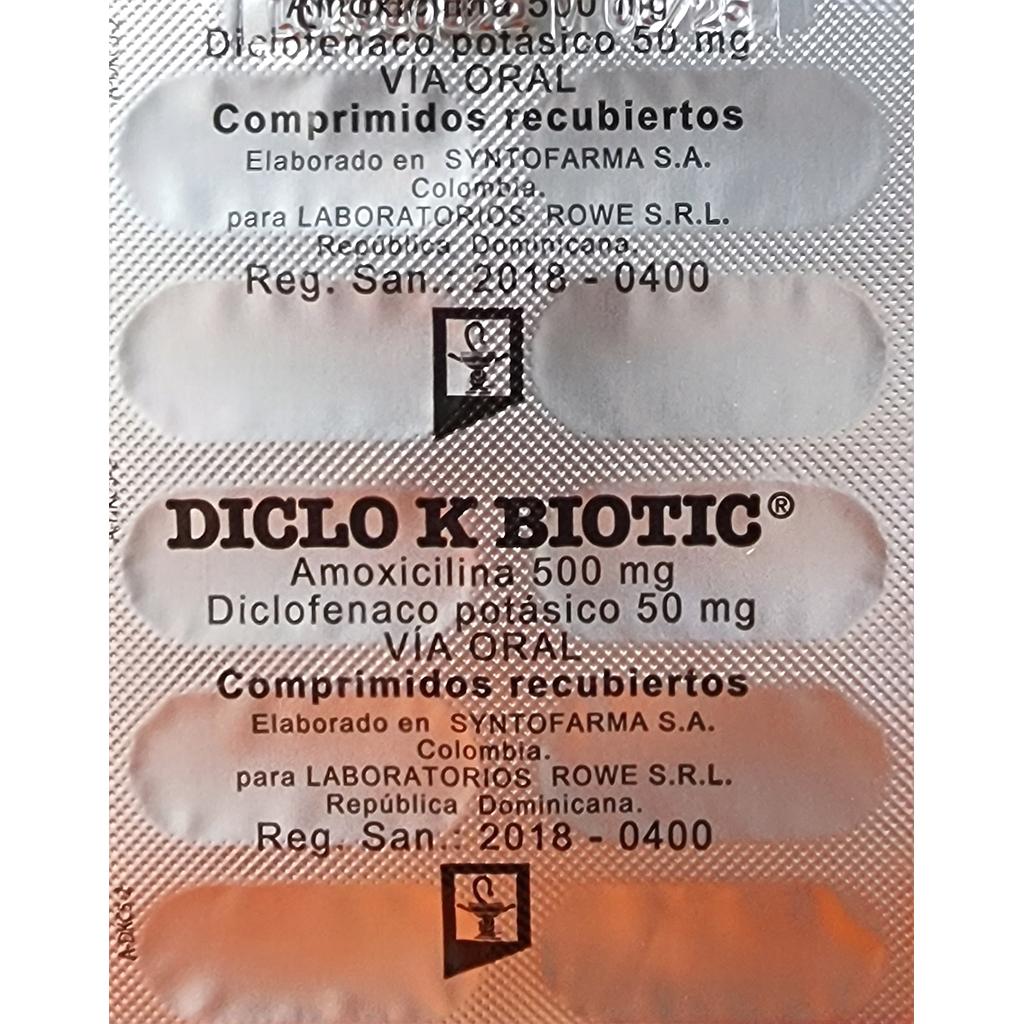 Diclo K Biotic x 1 Blister/10 Comps