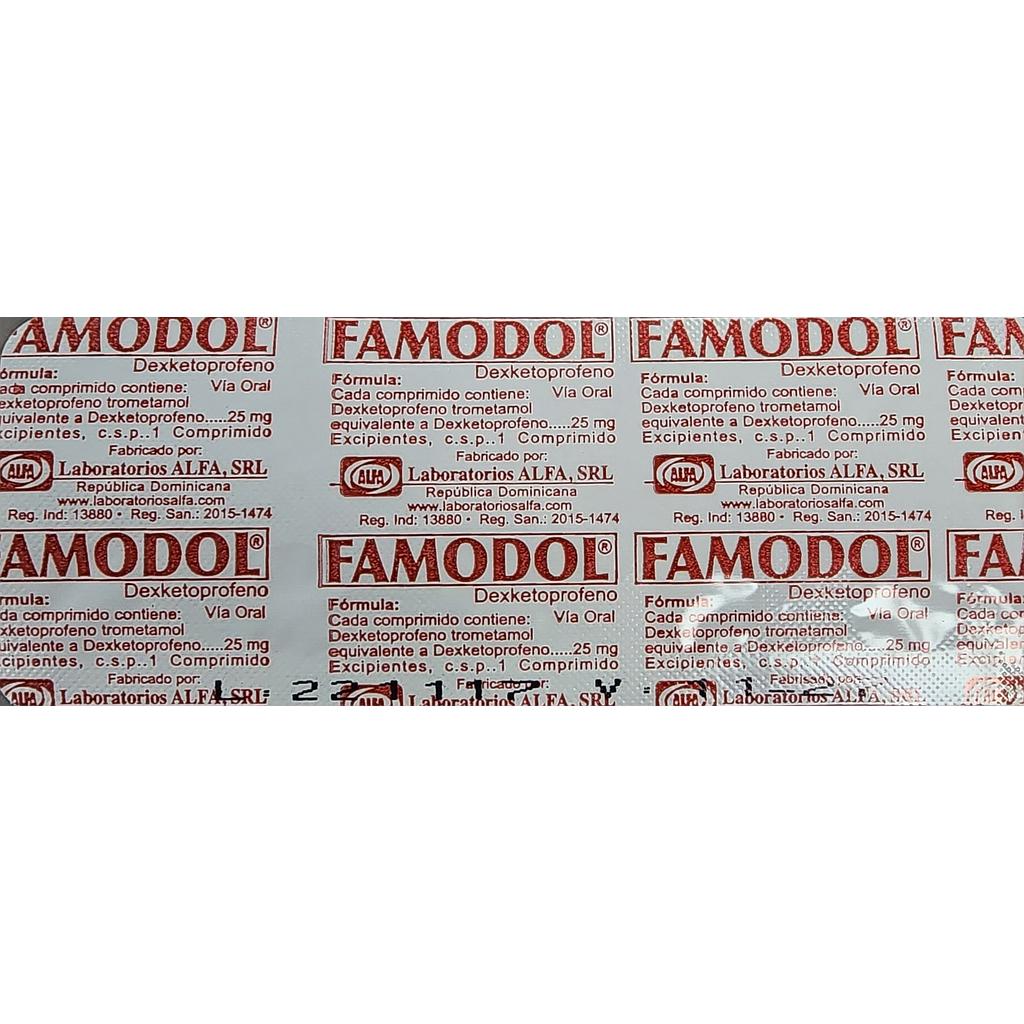 Famodol 25mg x 1 Blister/10 Tabs