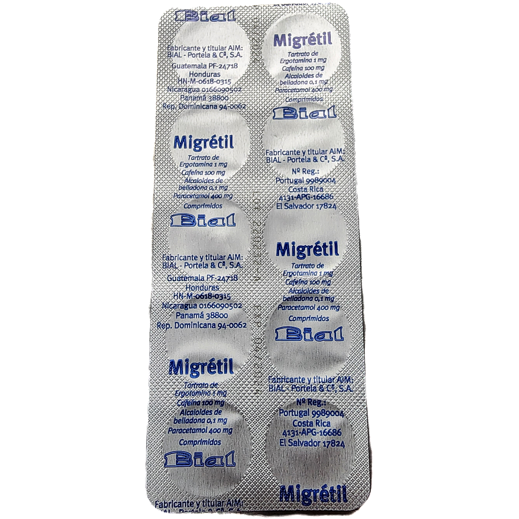 Migretil x 1 Blister/10 Caps