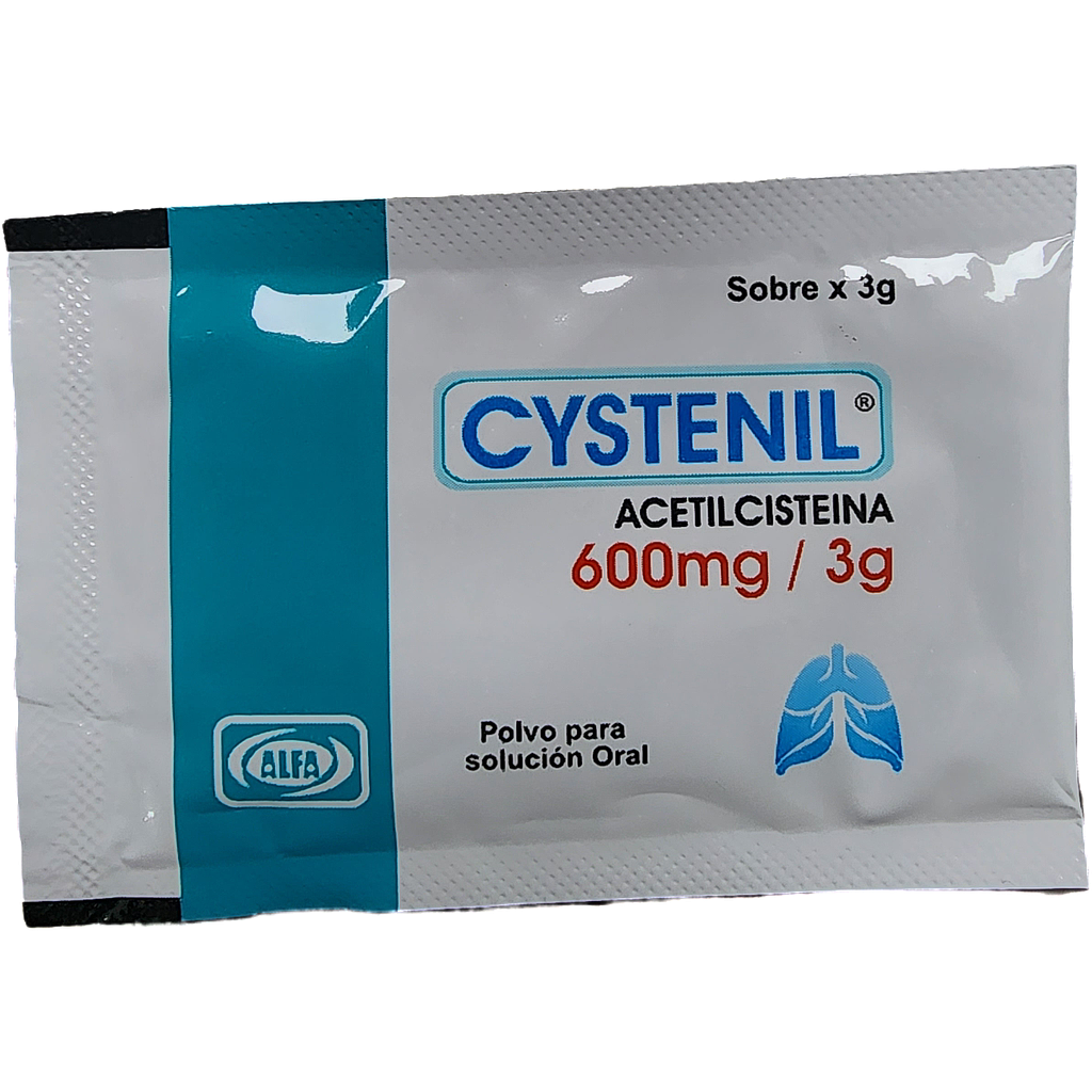 Cystenil 600mg/3gr polvo x 1 Sobre