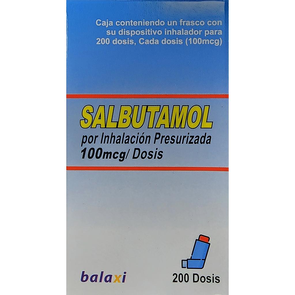 Salbutamol Inhalador Balaxi 100mcg x 200 Dosis