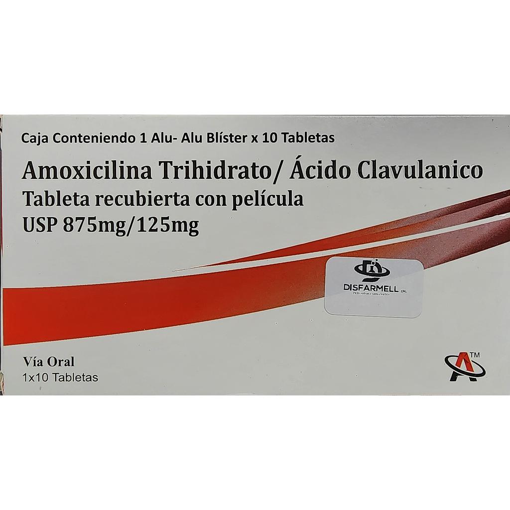 Amoxicilina+Acido Clavulinico Aarnext 875/125mg x 10 Tabs