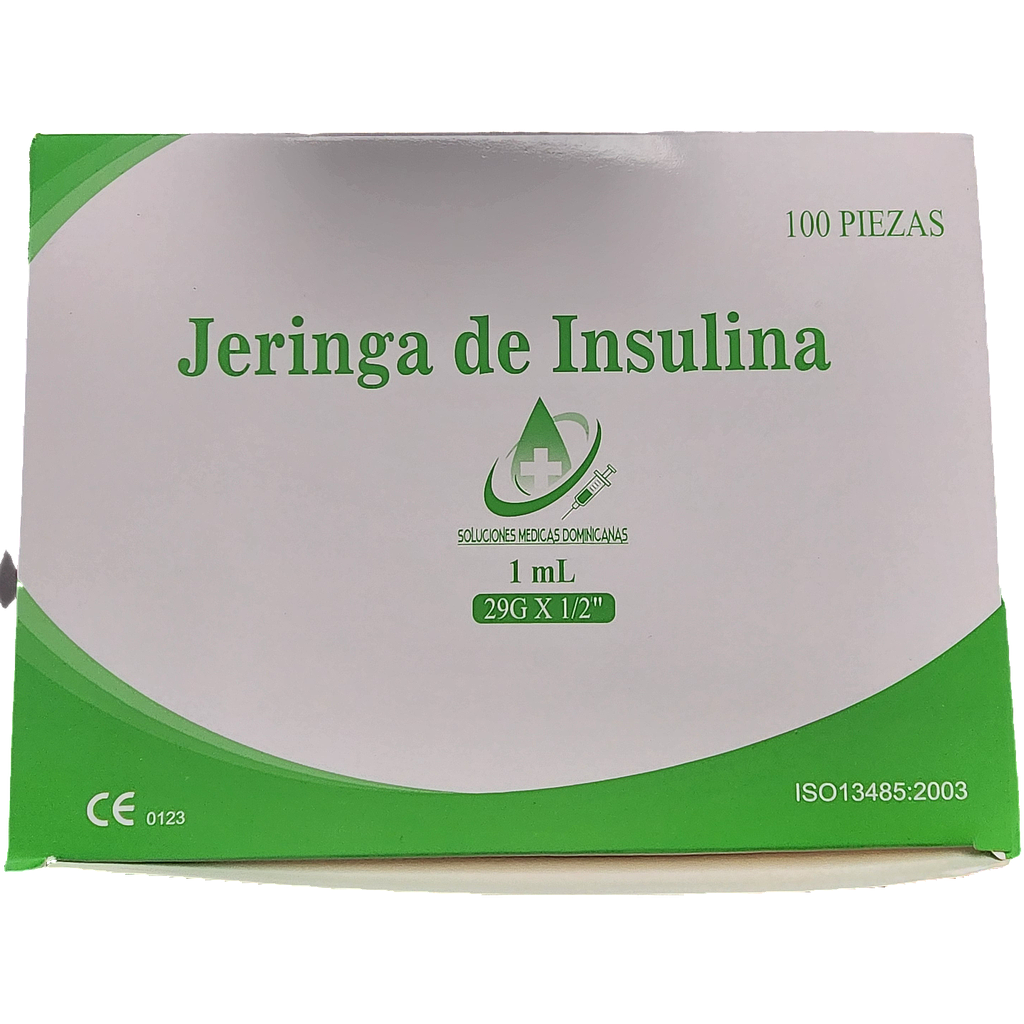 Jeringa Lucimed Insulina 1ml 29g x 1/2 1cc x 100 Unds