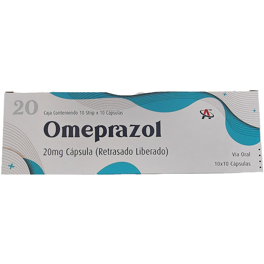Omeprazol Aarnext 20mg x 100 Caps