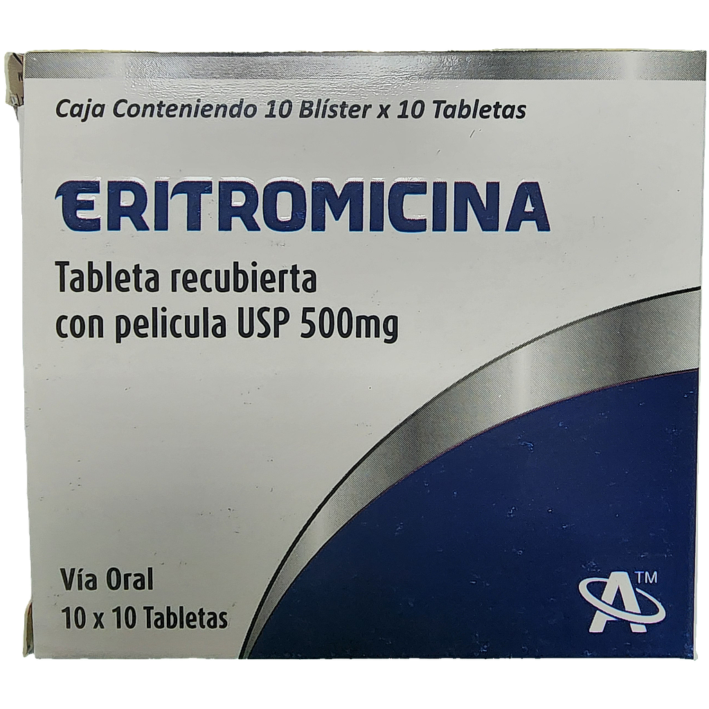 Eritromicina Aarnext 500mg x 100 Tabs