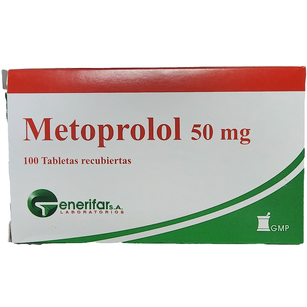 Metoprolol Generifar 50mg x 100 Tabs