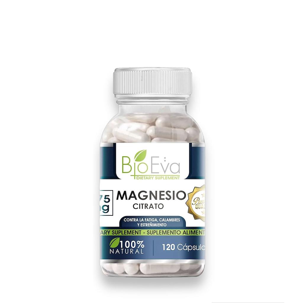 Magnecio Citrato Bioeva 475mg Fco. x 120 Caps