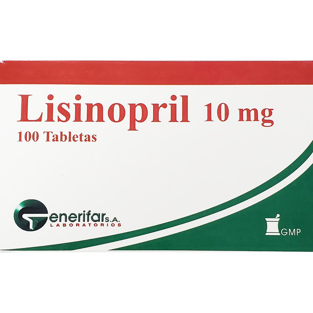 Lisinopril Generifar 10mg x 100 Caps