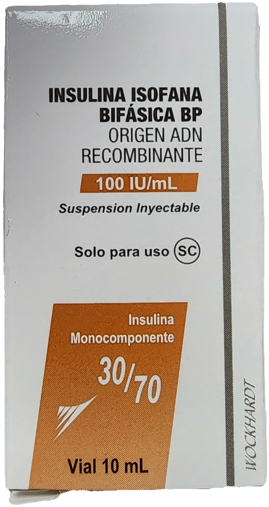 Insulina 70/30 100ui Vial x 10ml