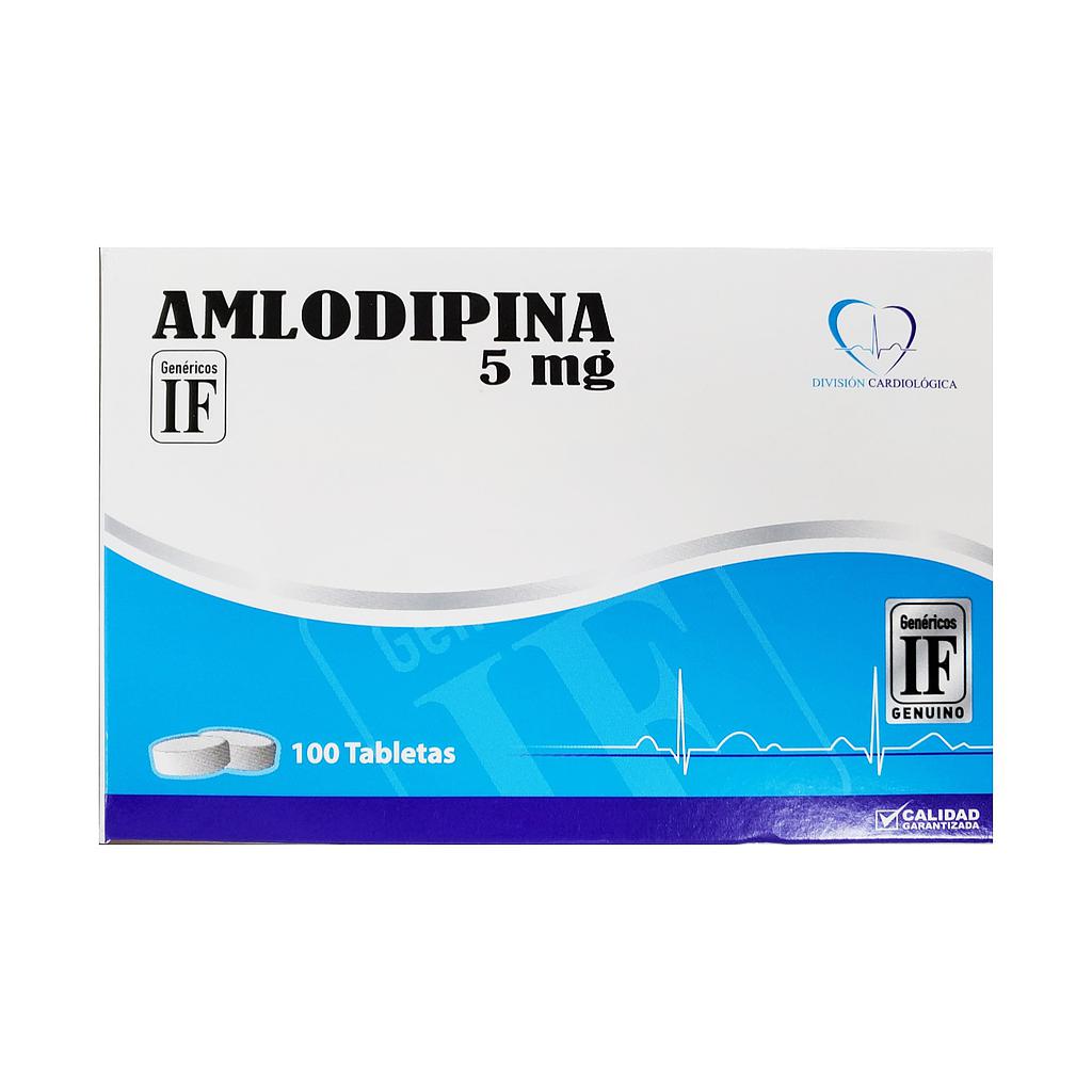 Amlodipina IF 5mg x 100 Caps