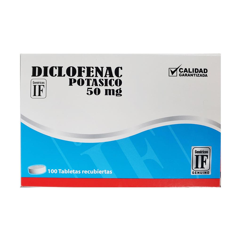 Diclofenac Potasico IF 50mg x 100 Caps